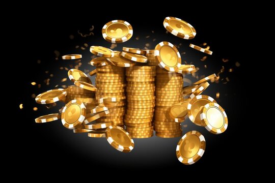 Poker gold illuminated investment.
