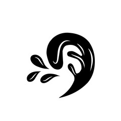 black splash illustration