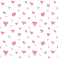 pink mini heart seamless pattern