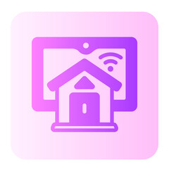 smart home gradient icon