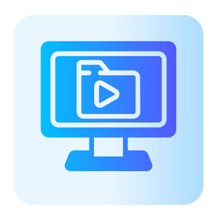 video gradient icon