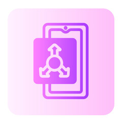 accelerometer sensor gradient icon