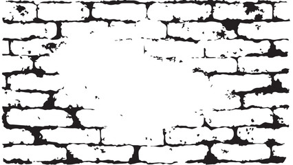 Vector distressed overlay brick wall old texture. Grunge abstract background. Brickwork grunge abstract background design.