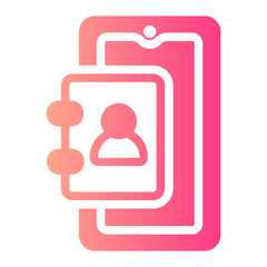 contact book gradient icon
