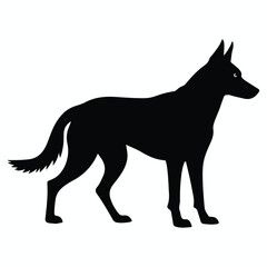  dog silhouette vector design. illustration EPS 10