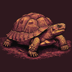 turtle vector sketch illustration hand made