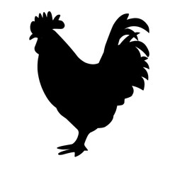 Chicken Silhouette Illustration