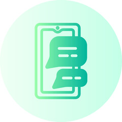 chat gradient icon