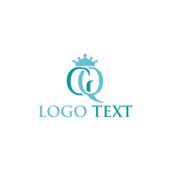 Initial logo design template. Trendy style, vector eps 10