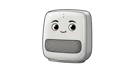 Cartoon Speaker with Face