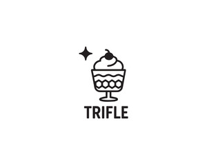 Trifle icon vector design illustration.