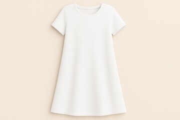 White A-line dress mockup