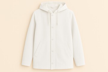 White raincoat mockup