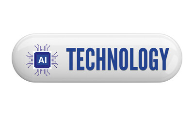 ai technology button Artificial intelligence tec