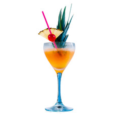 Tropical pineapple cocktail summer drink refreshment