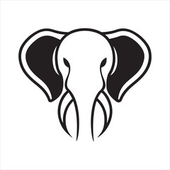 Jumbo elephant silhouette vector