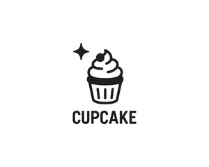 Cupcake icon vector design illustration