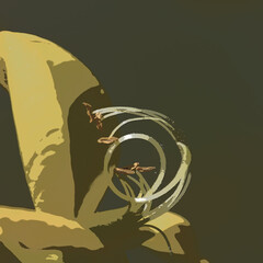 COMMON BROOM OR SCOTCH BROOM - Yellow flowers of a spring flowering plant
