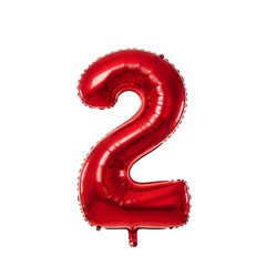 3d balloon red foil letter 2