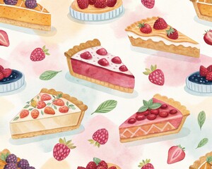 set of cakes