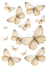 seamless pattern with butterflies