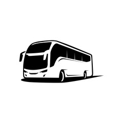 modern passenger bus silhouette icon illustration © MadeDirgaPepe