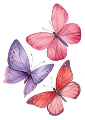 Obraz premium butterfly on white background