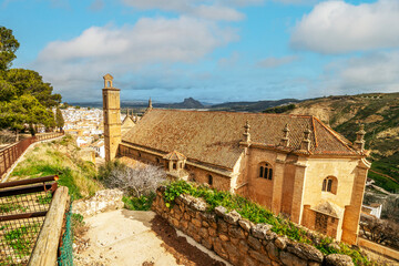 Santa Maria la Mayor church seen from Alcazaba, Antequera, Andalusia, Spain