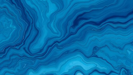 Fototapeta premium Deep Blue Agate with Swirling Patterns Abstract Marble Texture