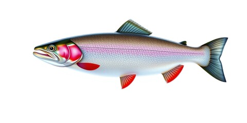 Obraz premium Prismatic Beauty: Dazzling Scales of a Dolly Varden