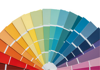 Paint Color Chart Find Your Perfect Shade isolated on transparent background