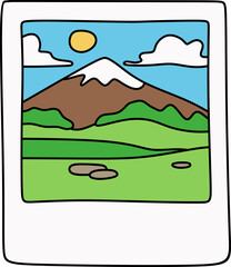 Polaroid Landscape View