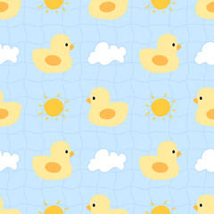 seamless pattern with ducks