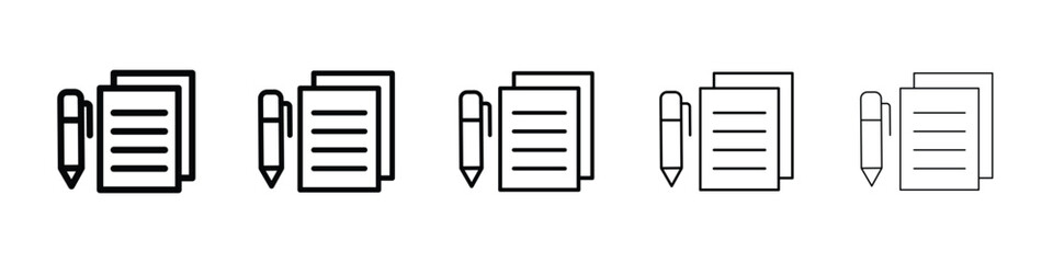 Agreement icon or logo illustration outline black style