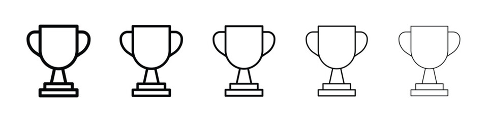 Award icon or logo illustration outline black style