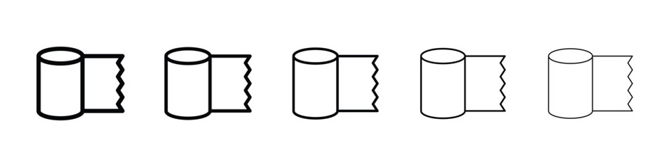 Bandage roll icon or logo illustration outline black style