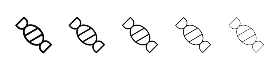 Candy icon or logo illustration outline black style