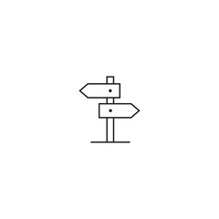single outline icon directions related to location. linear icon collection. editable stroke. vector illustration