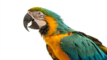 Fototapeta premium blue and yellow macaw isolated