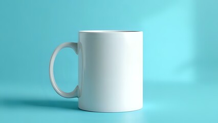 Obraz premium white cup on white background