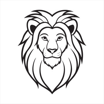 simba lion king  silhouette vector