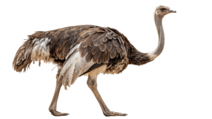ostrich isolated on white background