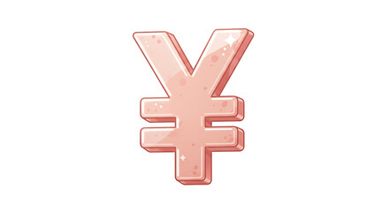 Obraz premium Cartoon Yen Symbol