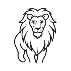 simba lion king  silhouette vector