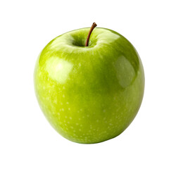 Green apple isolated on transparent background