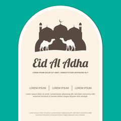 Eid Al Adha Banner Design illustration