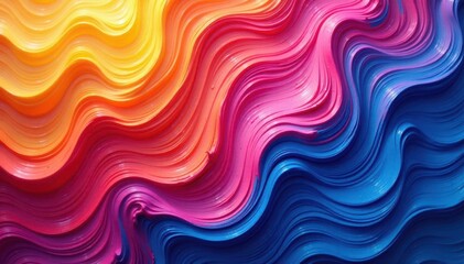 Obraz premium Abstract swirling paint textures in vibrant hues, background, motion, mix