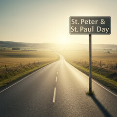 St. Peter & St. Paul Day Road Sign