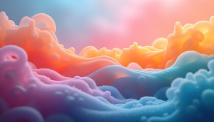a close up of a colorful background with a sky and stars