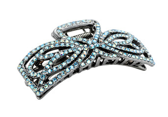 Stunning Crystal Bow Hair Claw Clip Elegant  Trendy isolated on transparent background